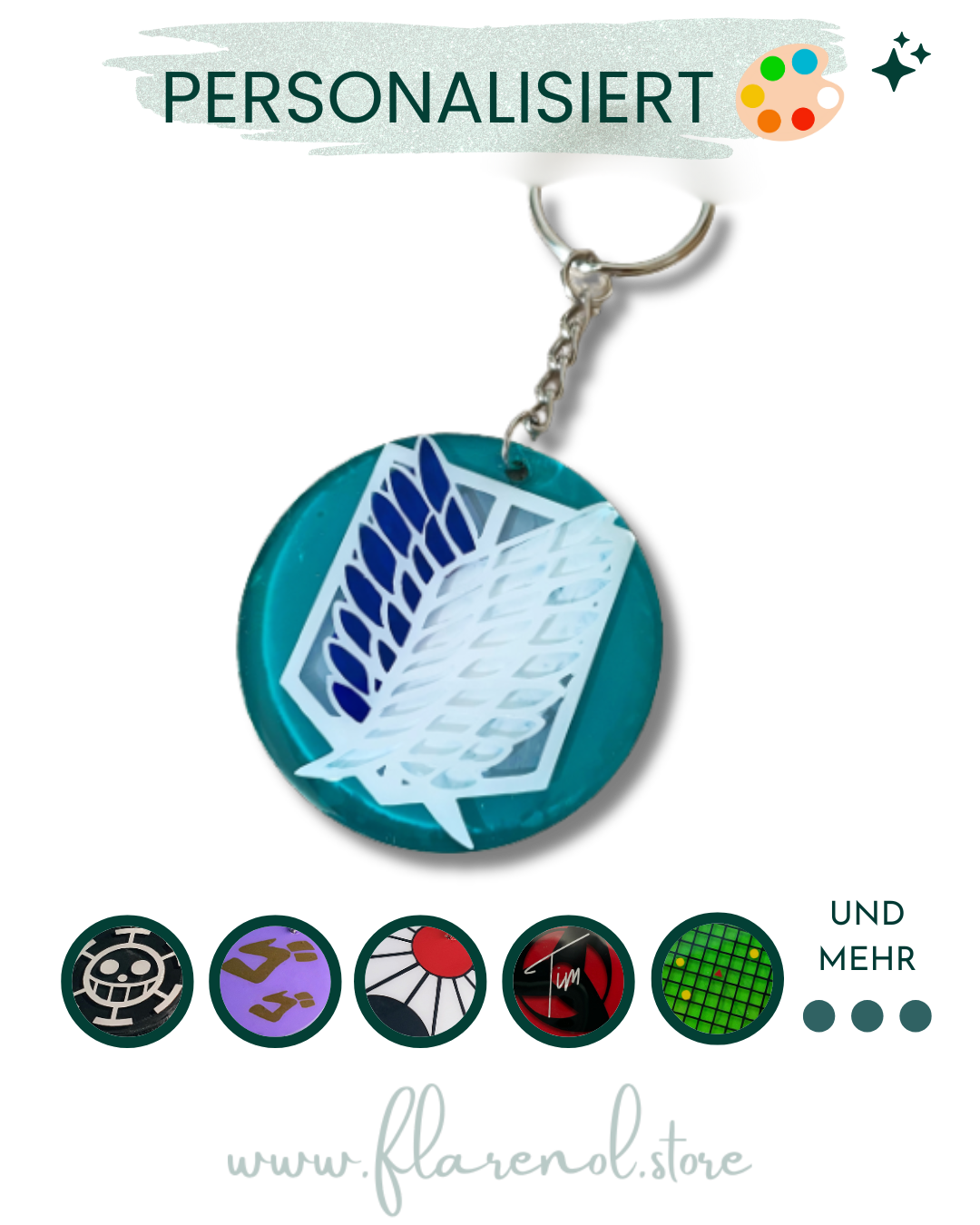 Personalisierte Anime Schlüsselanhänger