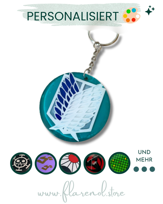 Personalisierte Anime Schlüsselanhänger